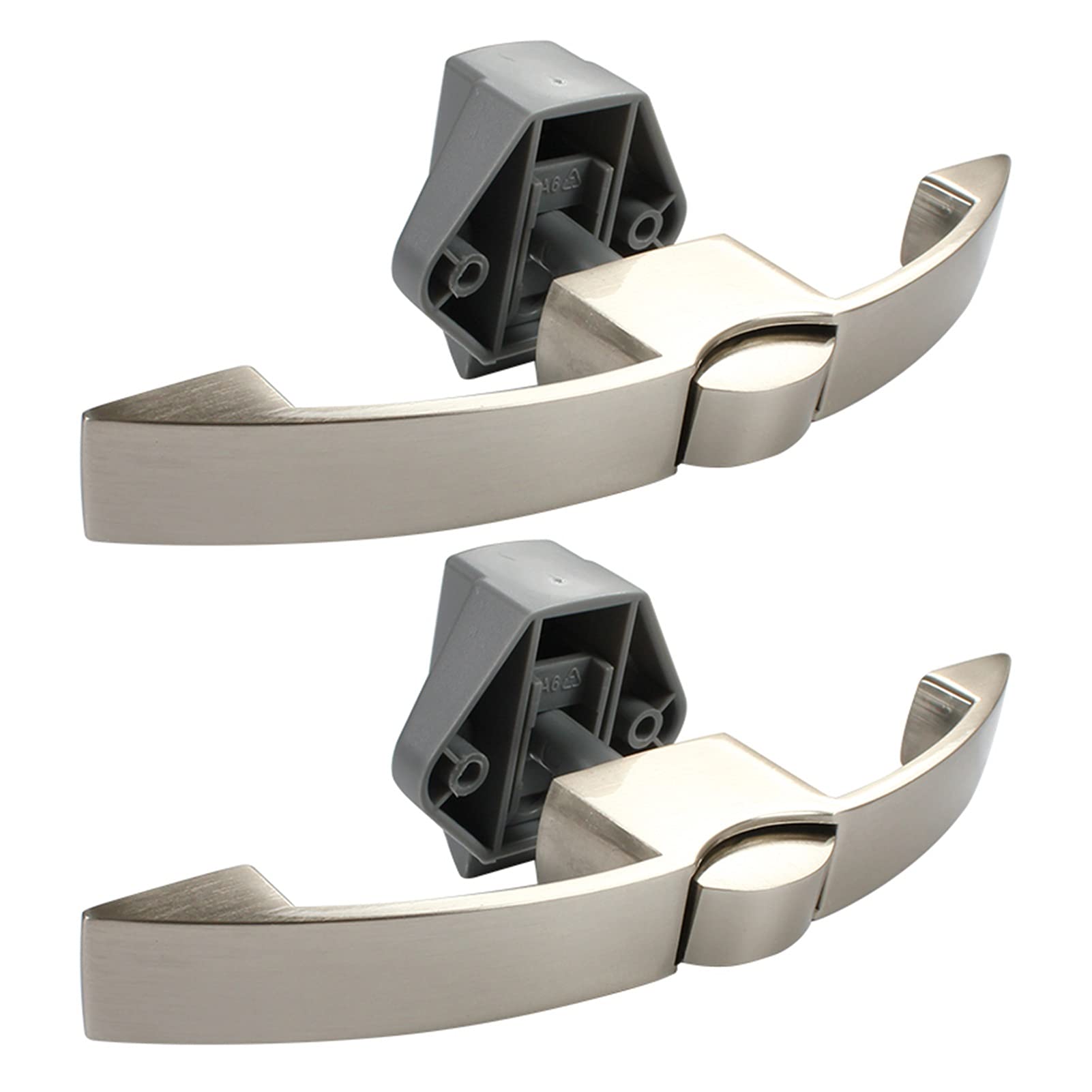 10 PCS RV Camper Caravan Boat Push Button Lock Drawer Cabinet Door Latch Hardware - Chrome Finish for Secure Storage in Travel Trailers & Marine Use