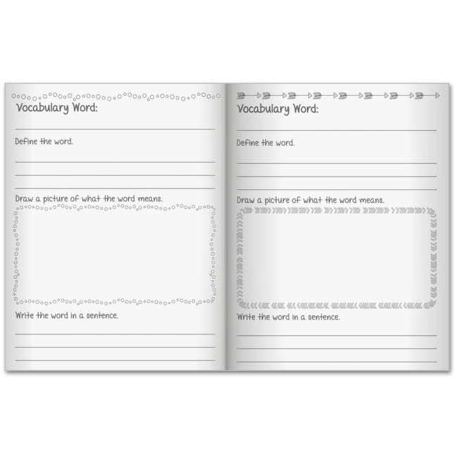 Primary Vocabulary Journals for Kids - Set of 12 | Really Good Stuff | Writing Practice & Language Learning Activities for Classroom & Homeschool