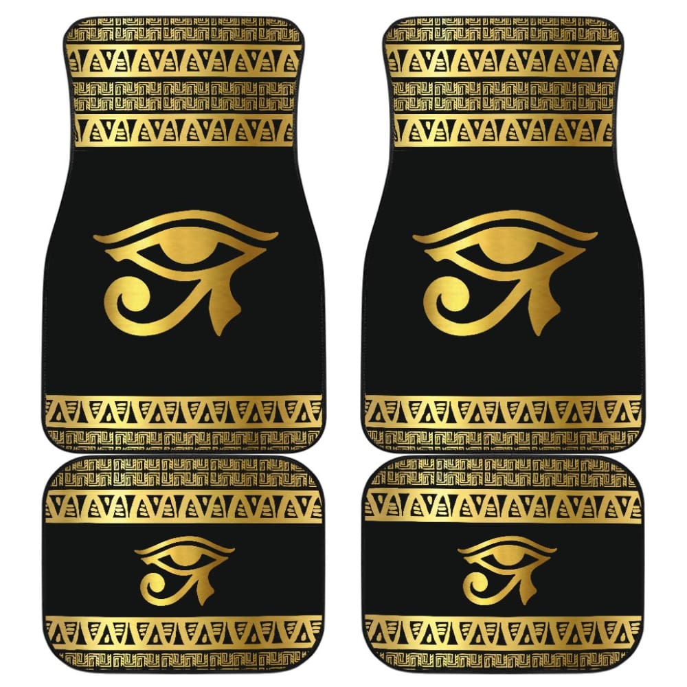 Premium Egyptian Eyes of Horus Car Floor Mats - Non-Slip Luxury Auto Accessories for Sedan, SUV, Truck - Perfect for Home, Office & Travel Protection