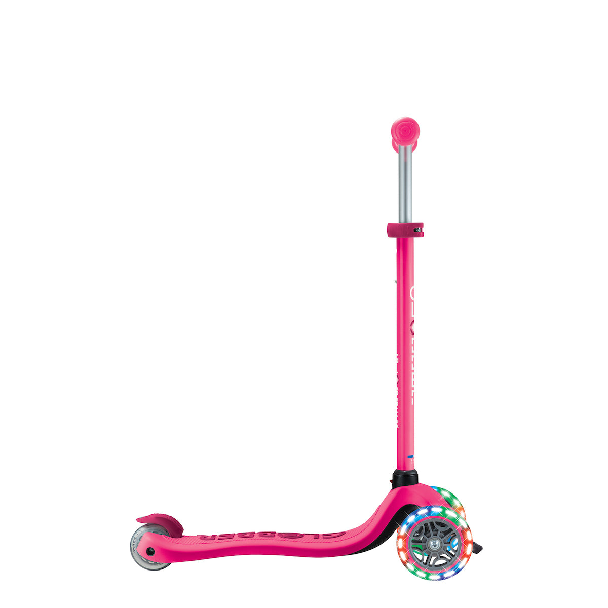 Globber Go Up Sporty Lights 360 Scooter for Kids - LED Light Up Wheels, Adjustable Handlebar, Foldable Design - Perfect for Outdoor Play, Commuting & Neighborhood Rides