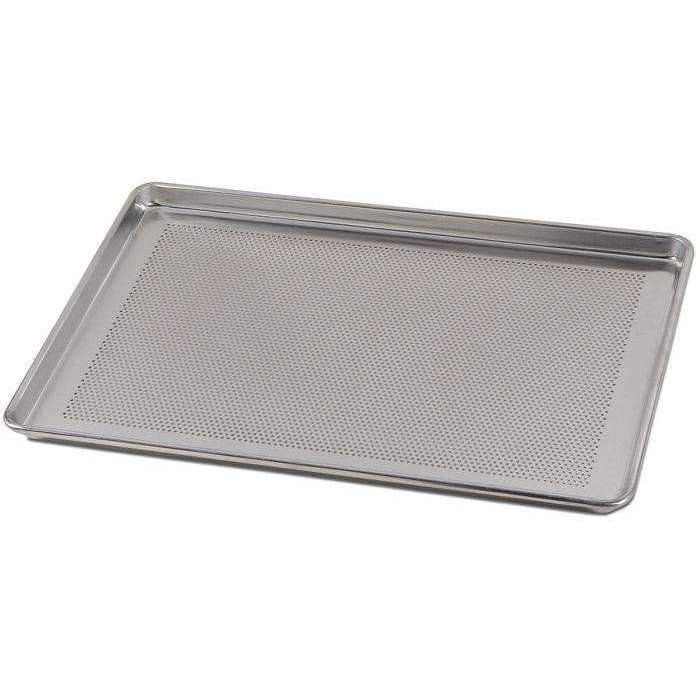 Non-Stick Perforated Baking Pan - Premium Air Fryer & Oven Safe Cookie Sheet for Even Heat Distribution - Perfect for Cookies, Pizza, Bread & Pastries
