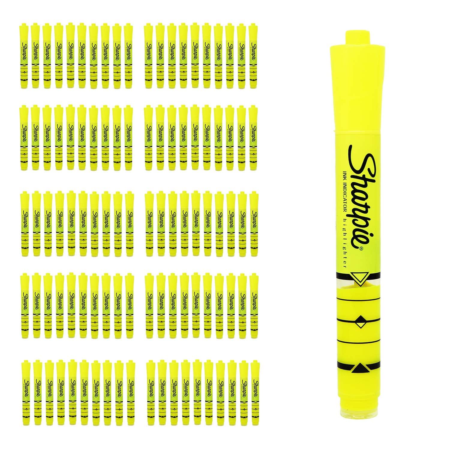 Moda West 200-Pack Yellow Highlighters - Bulk School & Office Supplies for Students, Teachers | Perfect for Note-Taking, Textbook Marking & Study Sessions