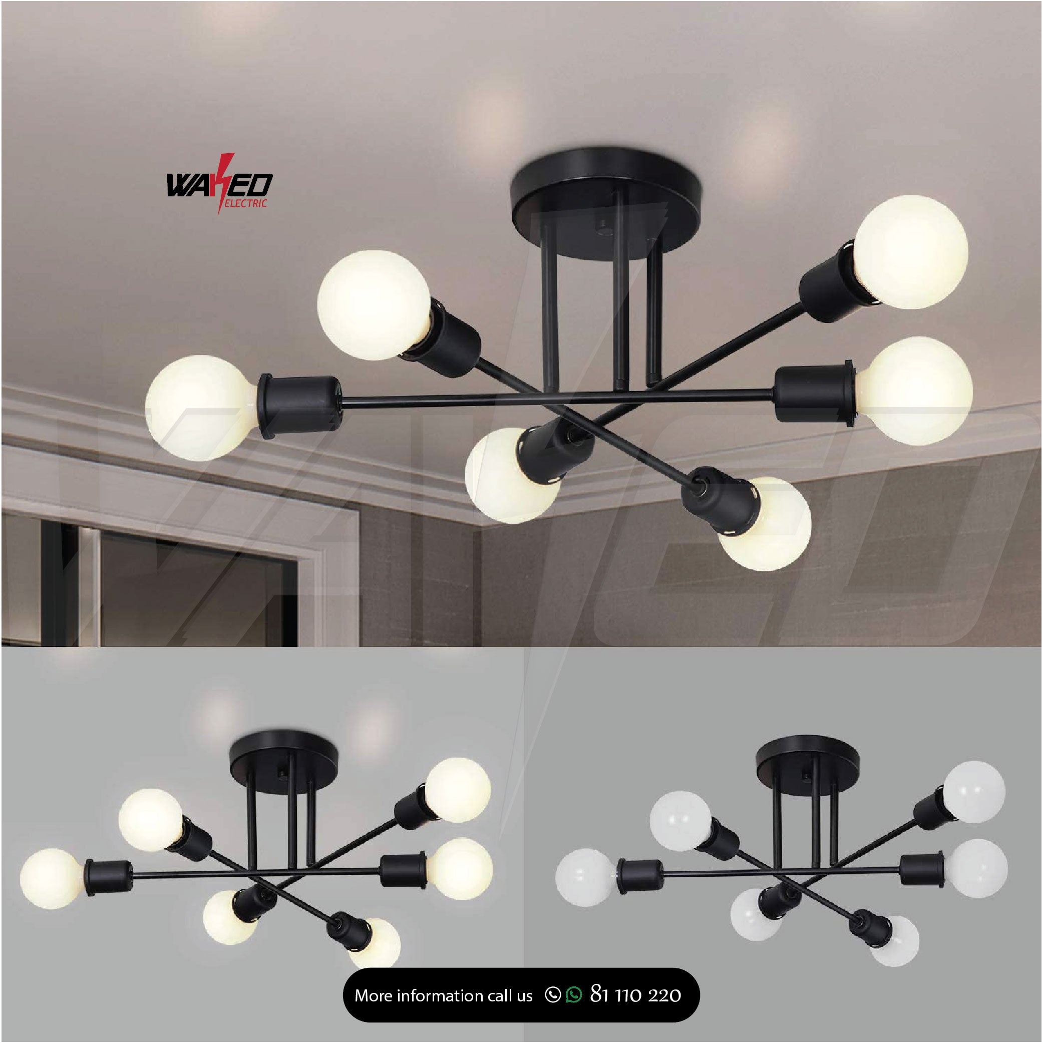 6-Light Crystal Chandelier - Elegant Dining Room Lighting Fixture for Home Decor | Perfect for Living Room, Bedroom & Entryway