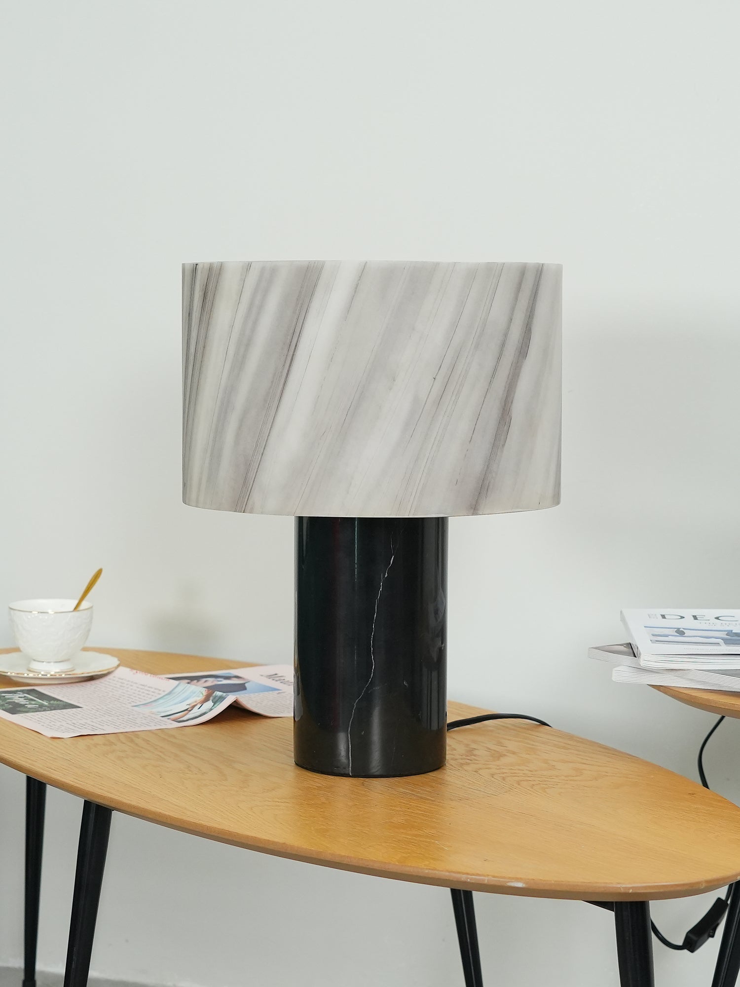 Modern Biso Table Lamp - Adjustable LED Desk Light for Home Office, Bedroom & Study - Energy Efficient Reading Lamp with Touch Control & USB Port