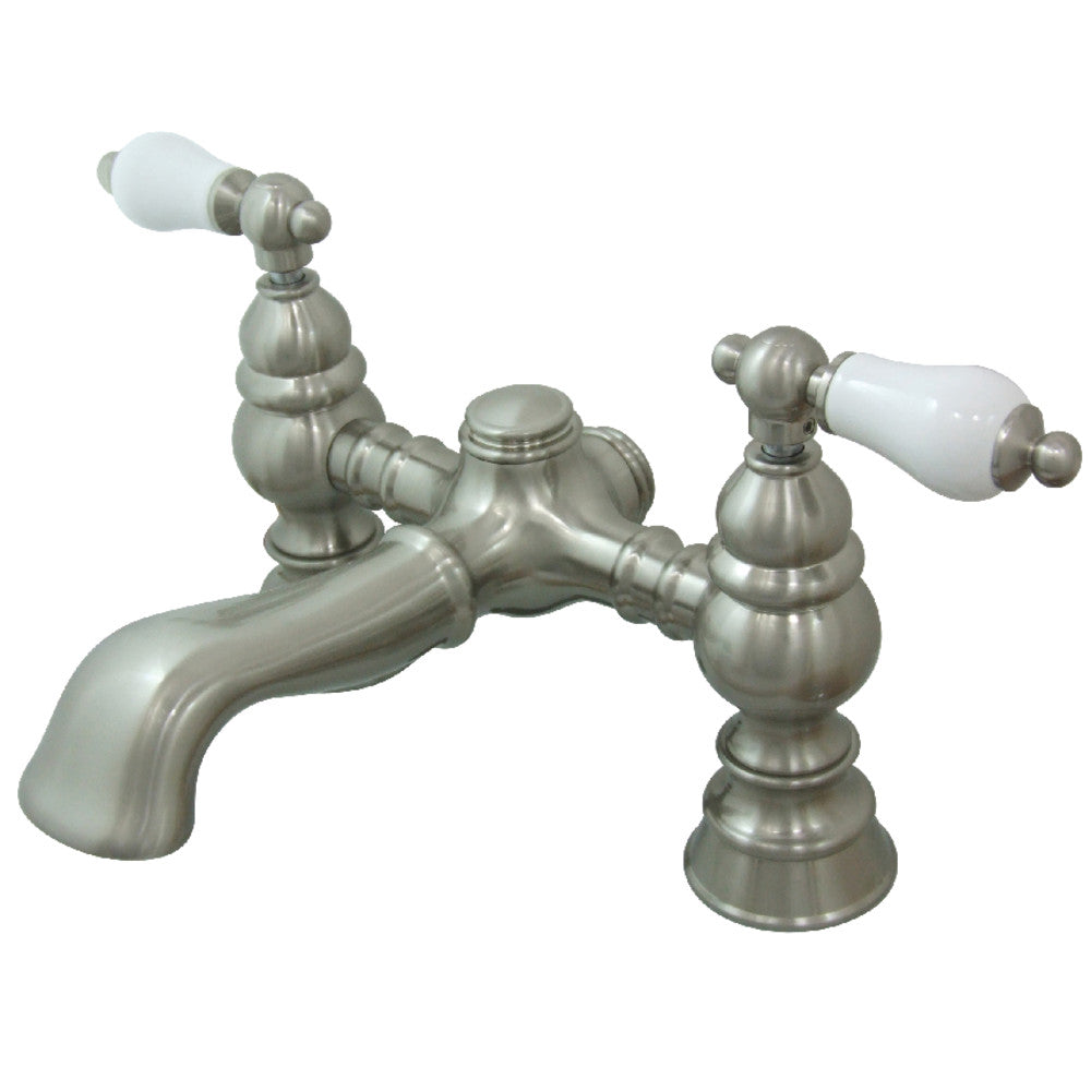 Kingston Brass CC1130T1 Vintage 7-Inch Deck Mount Tub Faucet - Antique Style Bathroom Sink Faucet for Classic Home Decor