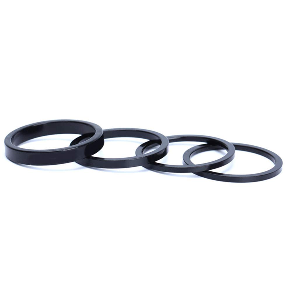 BESPORTBLE 5PCS Aluminum Alloy Bike Headset Spacer Set - 2MM Bicycle Stem Spacers for Road & Mountain Bikes - Lightweight & Durable Cycling Accessories for Bike Maintenance & Upgrades