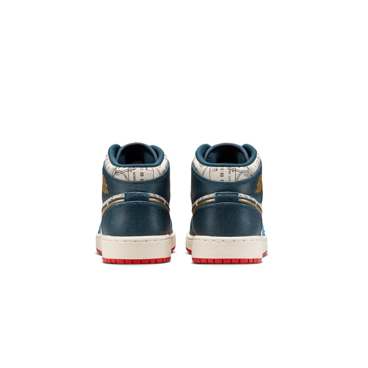 Kids Air Jordan 1 Mid SE 'Take Flight' Basketball Shoes - Comfortable Sneakers for Boys & Girls - Perfect for School, Sports & Casual Wear