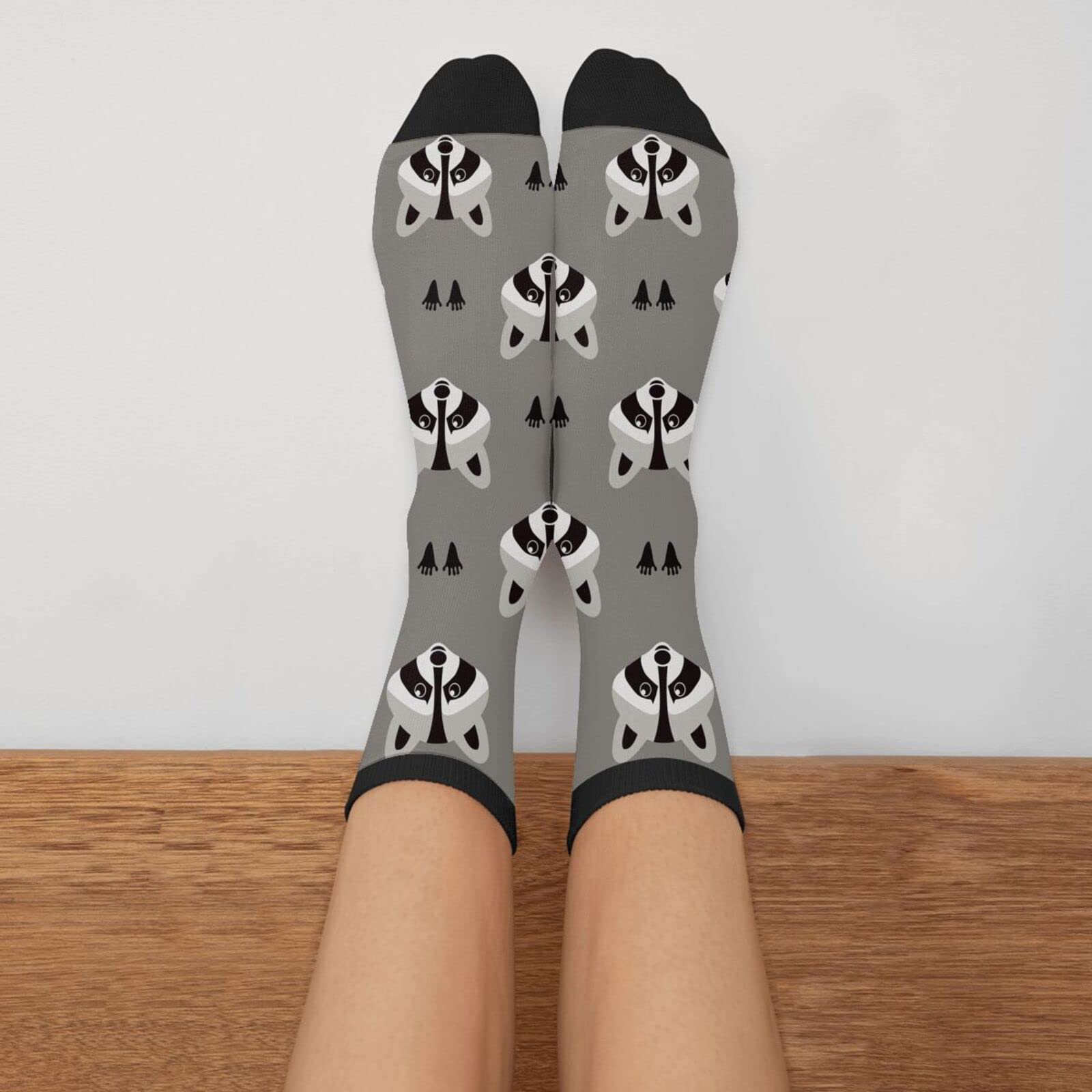 Funny Crazy Novelty Crew Socks for Men & Women - Comfortable Casual Dress Socks for Running, Athletic & Hiking - Perfect for Gifts, Costumes & Everyday Wear