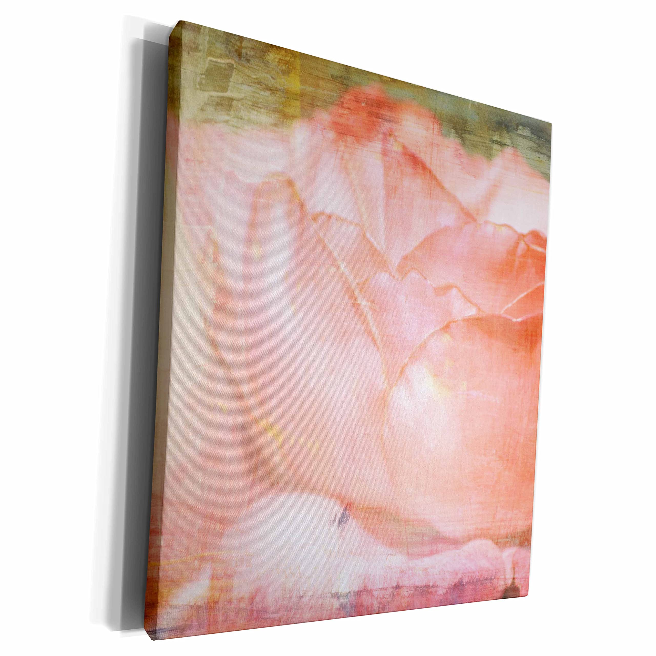 Premium Museum-Grade Canvas Wrap - Stunning Peach Rose Floral Art Print | High-Quality PS Photography Reproduction | Perfect for Living Room, Bedroom & Office Wall Decor
