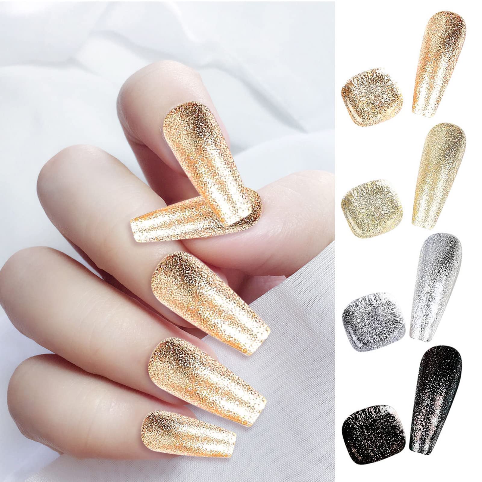 ANGGREK 4pcs Nail Glue Gel Set - Strong Elastic Manicure Adhesive for Nail Tips & Extensions | Professional Nail Art Supplies for Beginners | Perfect for Home Salon & DIY Nail Designs