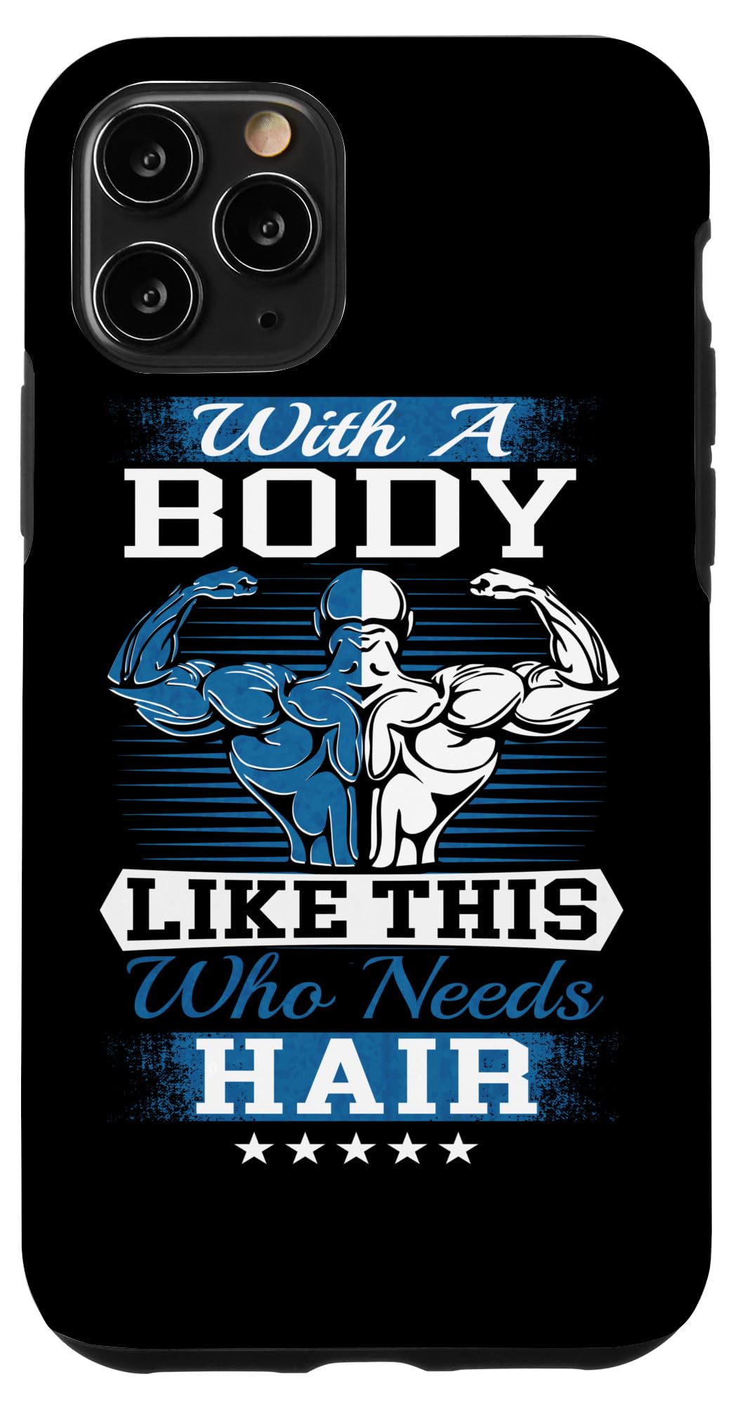 iPhone 11 Pro Case - Durable Fitness & Bodybuilding Phone Cover for Gym Workouts - Perfect for Weightlifting, CrossFit & Senior Bodybuilders