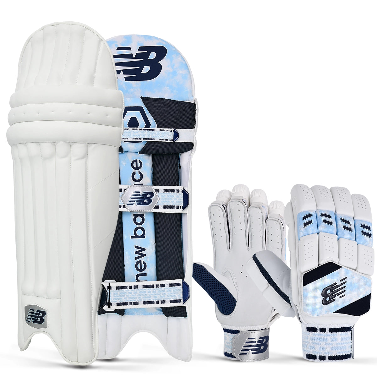 New Balance DC 880 Cricket Batting Gloves & Pads Set - Premium Protection for Cricket Players | Perfect for Practice & Matches 2024