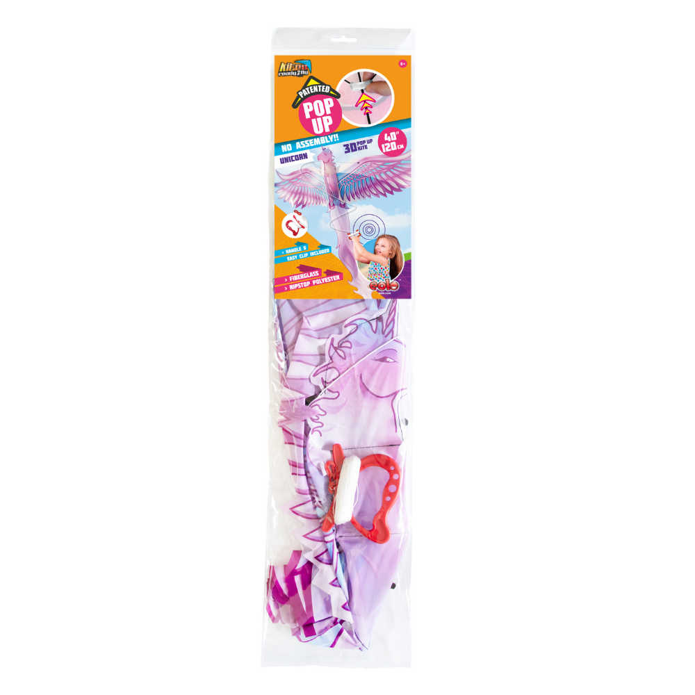 3D Pop Up Kite GM224 CDU12 - Easy to Fly & Colorful for Outdoor Fun, Beach, Park & Family Activities