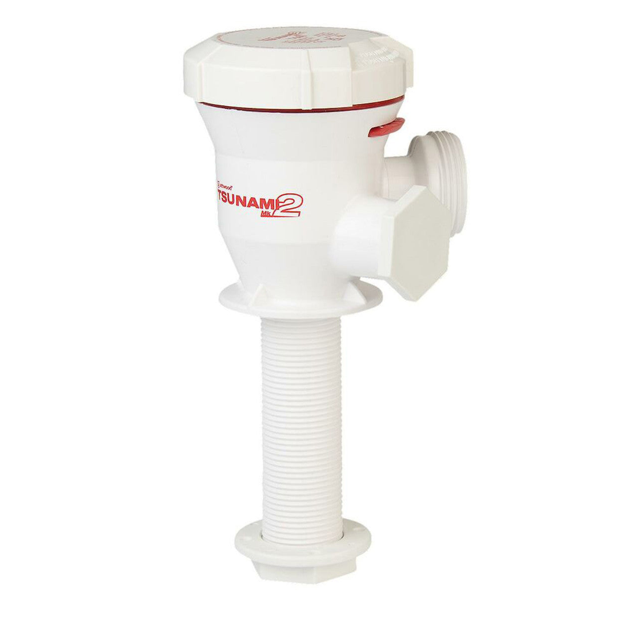 Attwood Tsunami MK2 T500 12V Straight Inlet Aerator Pump for Boats, Livewells & Fish Tanks - Marine Oxygenation System for Freshwater & Saltwater Fishing