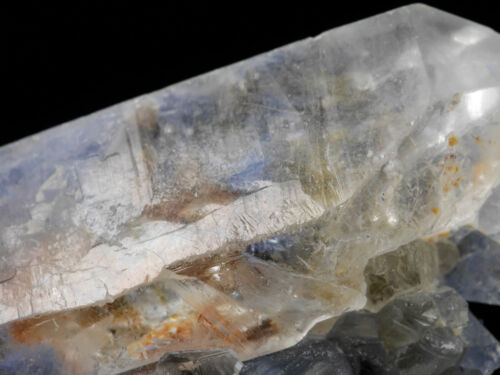 Raw Dumortierite in Quartz Crystal - Natural Metaphysical Stone, Healing Mineral Specimen for Home Decor & Spiritual Use | Collectible Raw Rocks & Minerals for Meditation, Energy Work & Crystal Healing