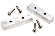 Boating Zinc Trim Tabs (2-Pack) for Marine Corrosion Protection