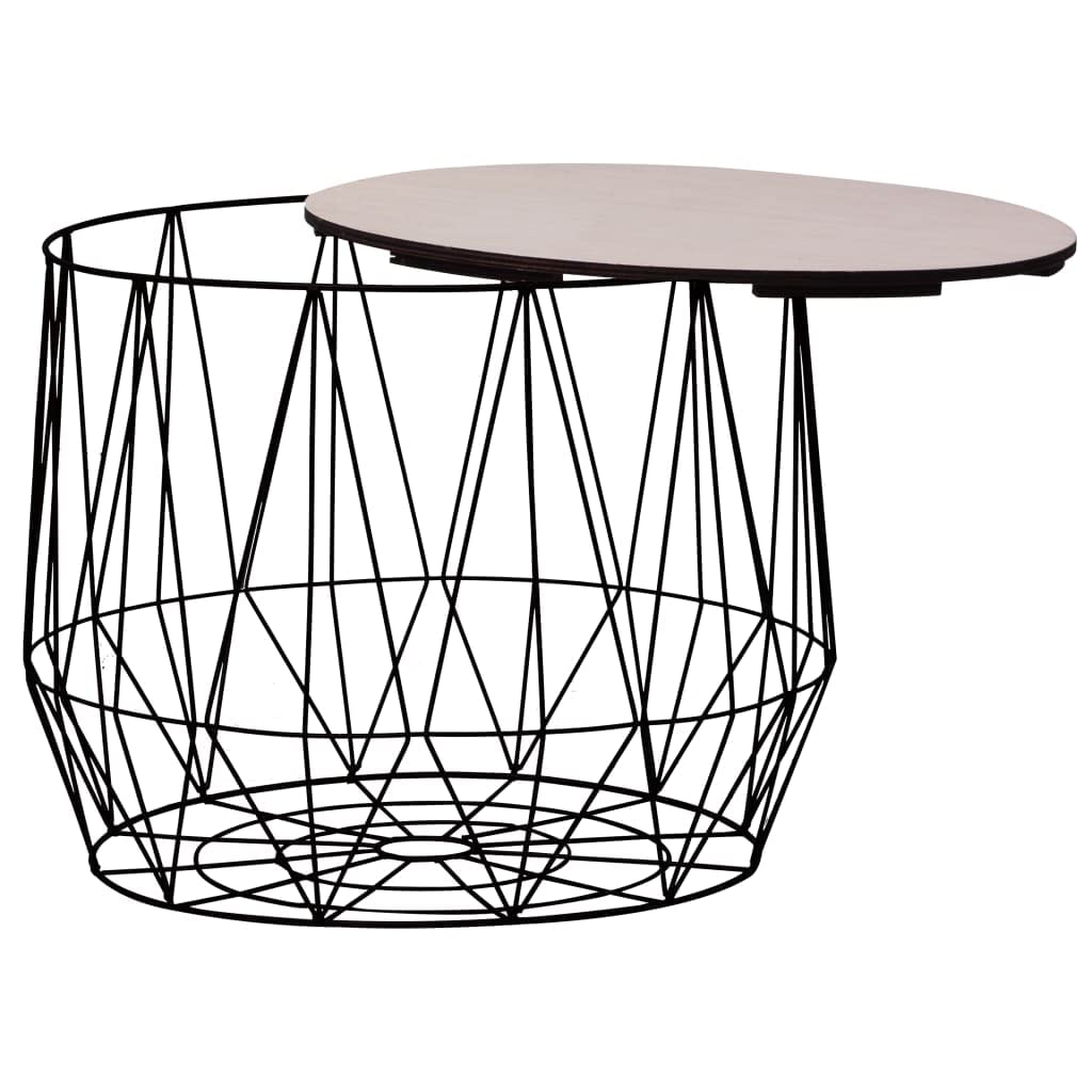 CHARMMA Modern Coffee Table Set of 2 - Black Wooden Side Tables for Living Room, Bedroom, or Office - Perfect for Small Spaces and Home Decor