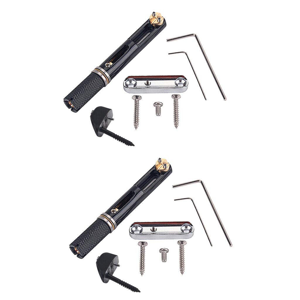 5-String Bass Guitar Bridge with Wrench & Screws - Heavy Duty Base Mount Set for Enhanced Tuning Stability | Perfect for DIY Guitar Repair & Upgrades