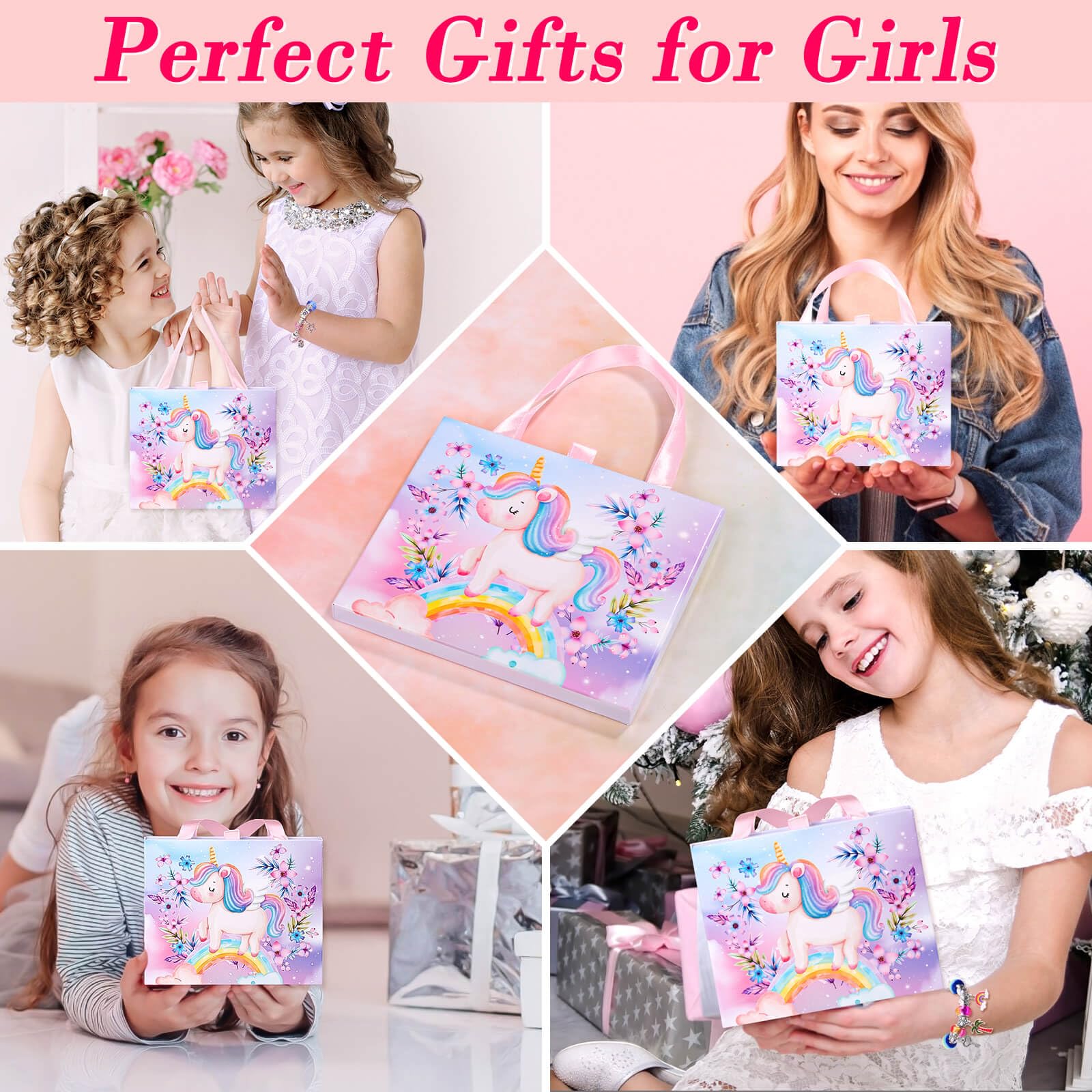 Thrilez DIY Bracelet Making Kit for Girls - 97Pcs Jewelry Craft Set with Beads, Charms, Bracelet Strings & Necklace Supplies - Creative Gift for Kids, Teens & Women - Perfect for Birthday Parties, Arts & Crafts Projects, and DIY Jewelry Making