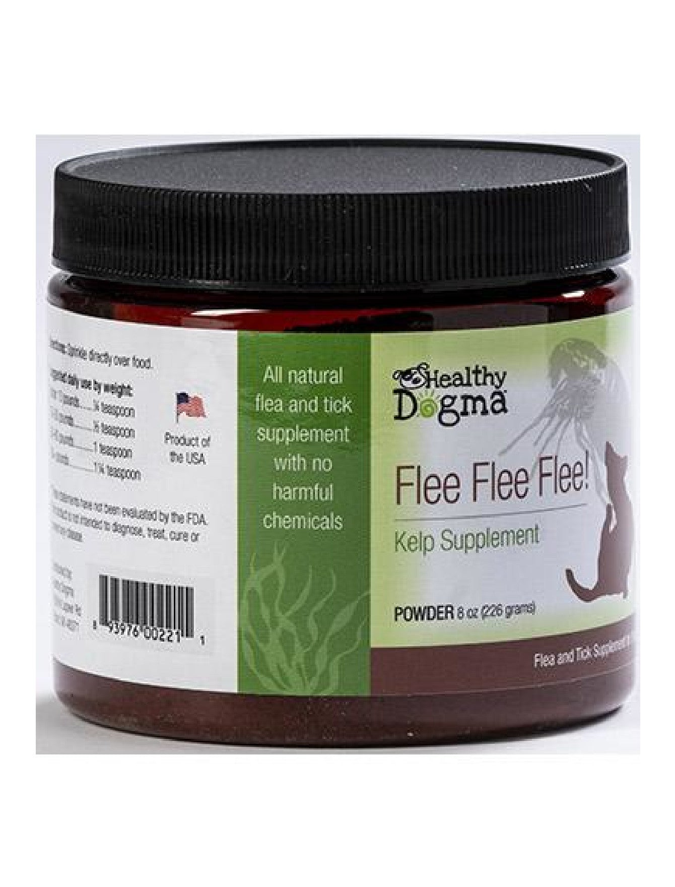 Healthy Dogma Flea & Tick Control Supplement for Dogs - 8oz | Natural Flea Prevention & Treatment | Supports Skin & Coat Health | Ideal for Outdoor & Active Dogs