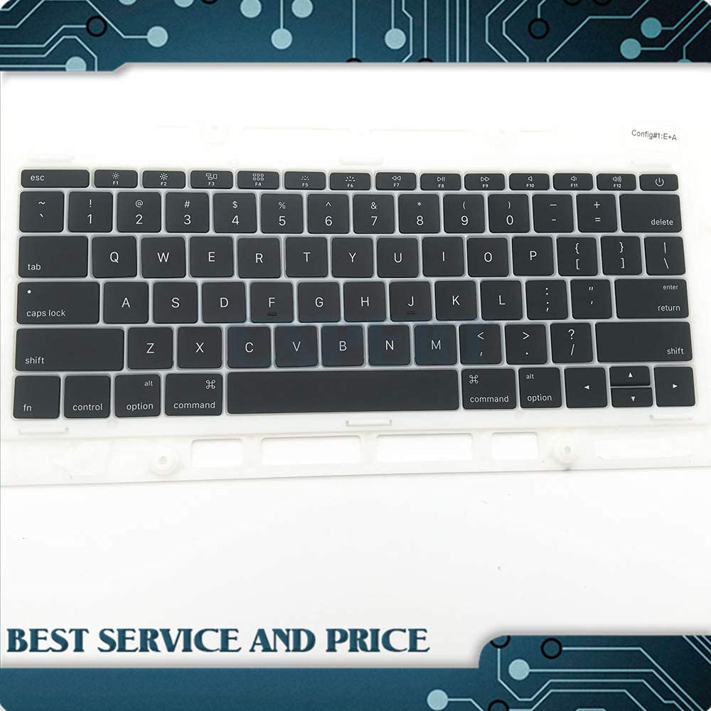 Premium US Keyboard Keycaps for MacBook Pro Retina A1706 A1707 A1708 A1534 (2017 Model) - Durable Replacement Keys for Typing & Gaming