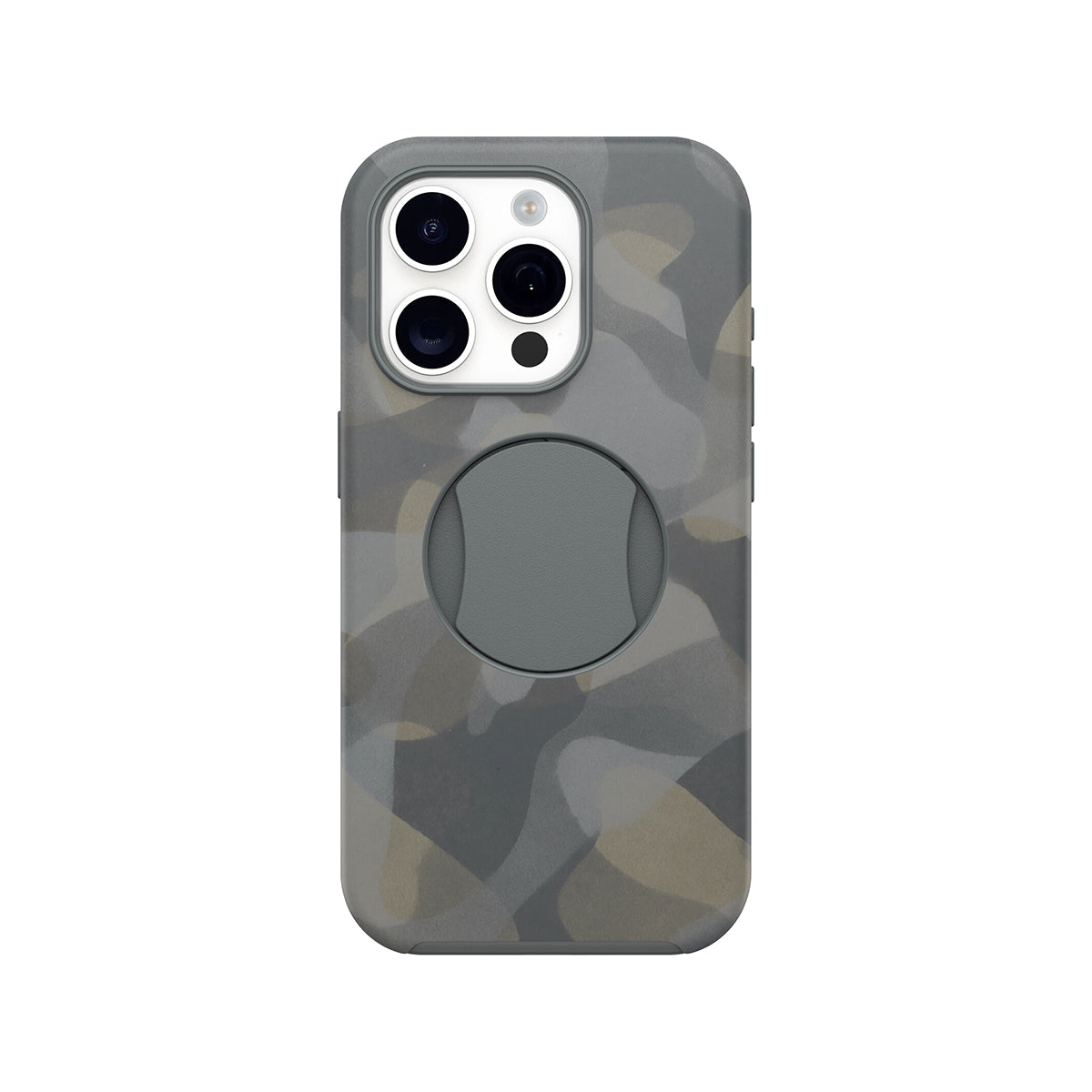OtterBox OTTERGRIP Protective Case for iPhone 15 Pro - Iron Camo Design | Military-Grade Drop Protection | Slim & Grip Texture | Perfect for Outdoor Adventures, Work & Daily Use