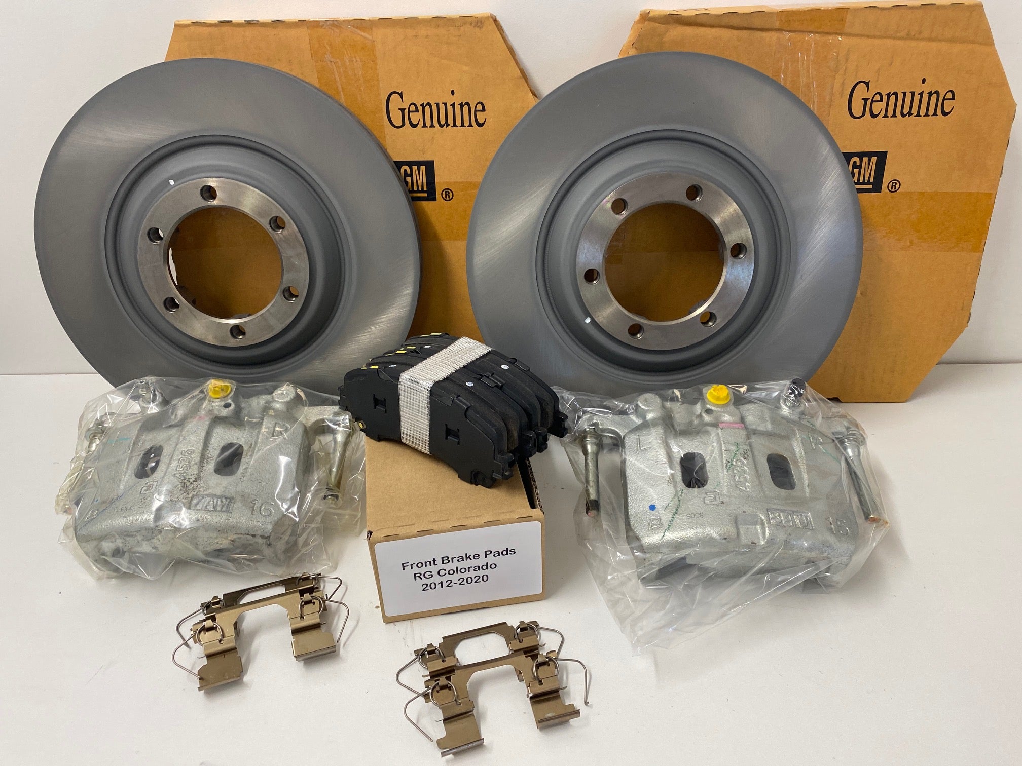 Genuine Holden RG Colorado Front Brake Rotors, Calipers, Pads & Shims Kit (2012-2016) - Perfect for Off-Roading & Heavy-Duty Towing