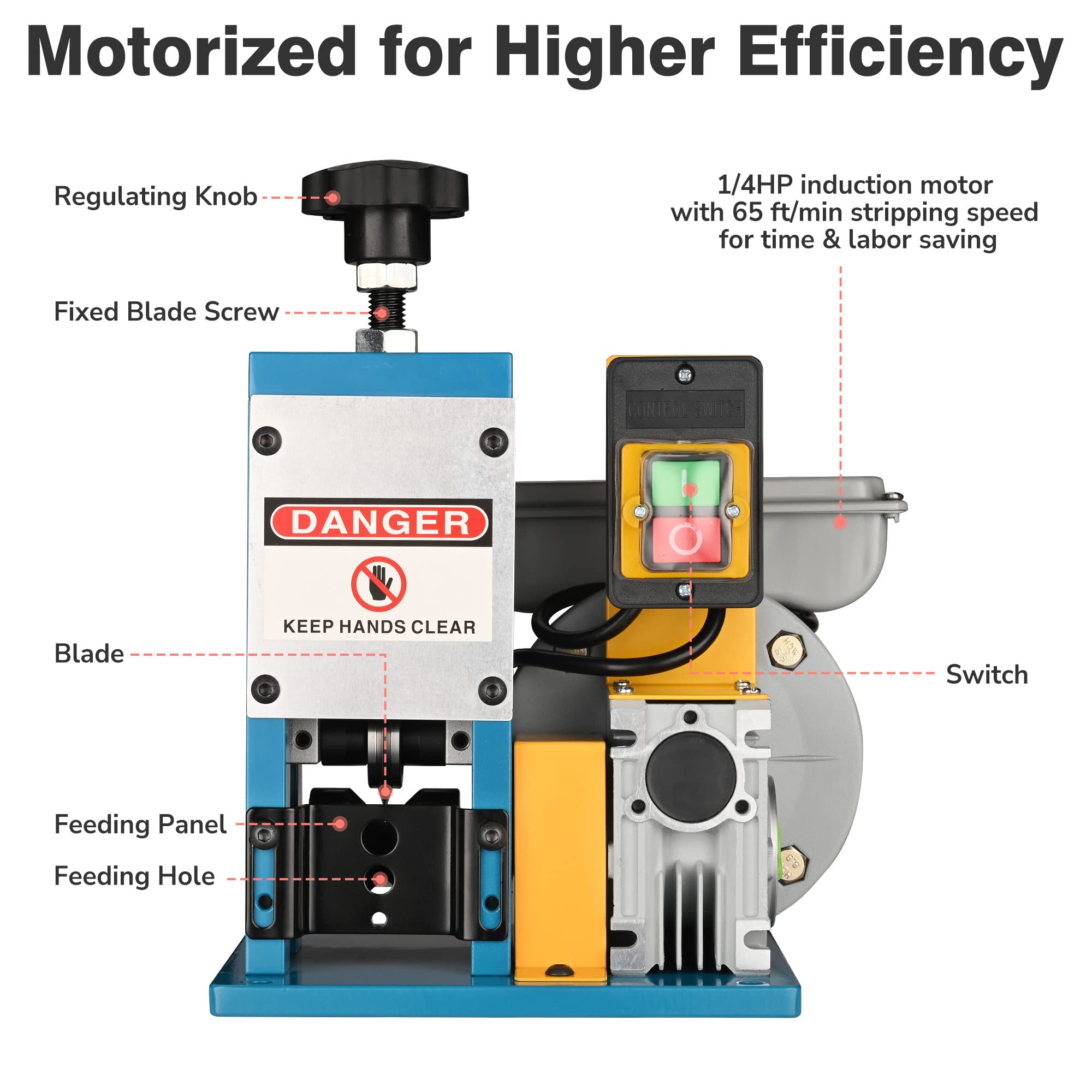 Yescom Electric Automatic Wire Stripper Machine 0.06-1