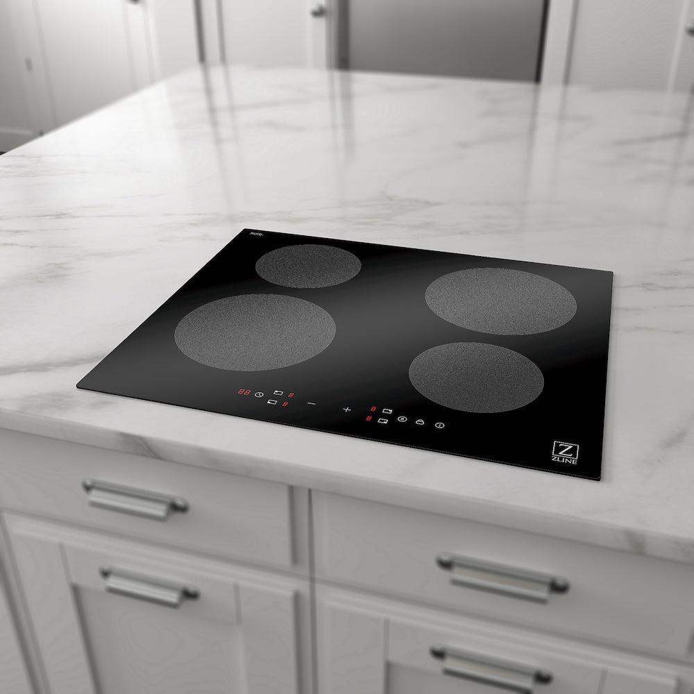 ZLINE 24 Inch 4 Burner Induction Cooktop - RCIND 24 | Fast Heating, Energy Efficient | Perfect for Home Kitchens & Commercial Use