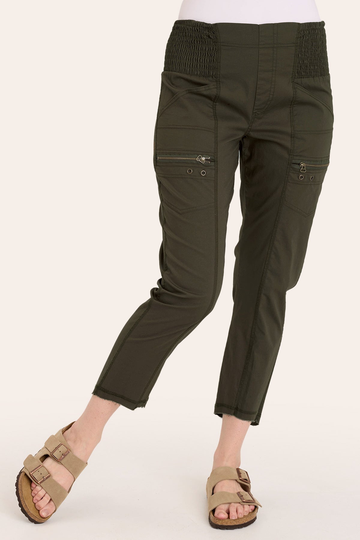 Acker Slim Fit Zipper Pants for Men - Stretchable Comfortable Trousers for Work, Travel & Casual Wear