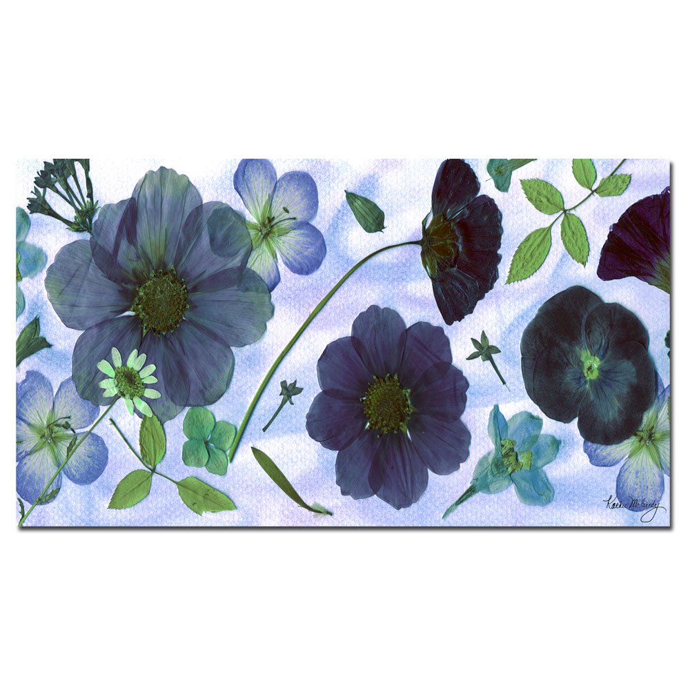 Trademark Fine Art 'Into the Blue' Canvas Wall Art by Kathie McCurdy - Ocean Themed Painting for Living Room, Bedroom & Office Decor