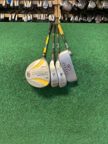 US Kids Golf WT 25u Fairway Driver, 7 Iron, Pitching Wedge & Putter 4-Piece Club Set (UL 42