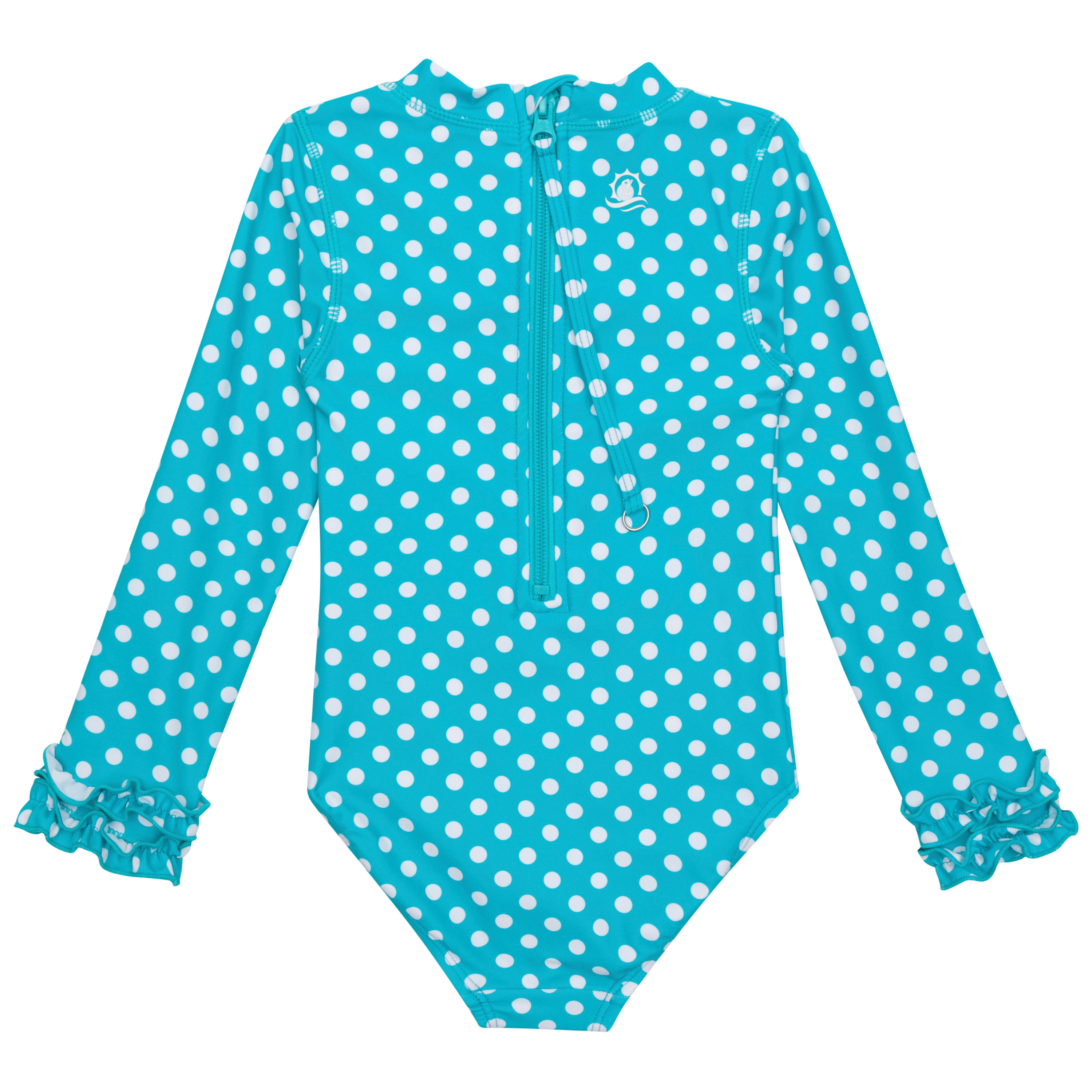 Girls Long Sleeve Surf Suit One Piece Bodysuit - Scuba Sassy Surfer Rash Guard for Beach Swimming & Sun Protection