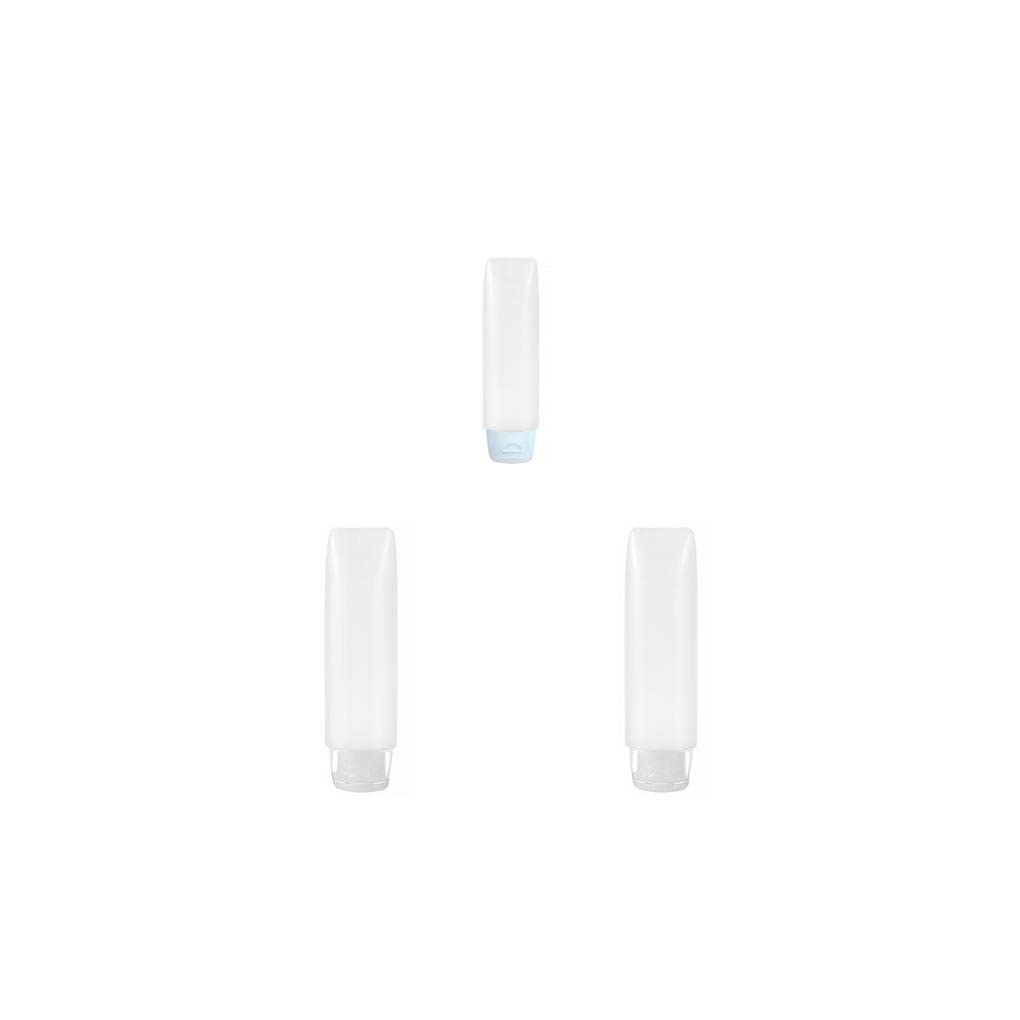 3-Pack Travel Bottle Set - Leak-Proof Silicone Containers for Toiletries & Cosmetics | Perfect for Airplane Carry-On, Gym, Camping & Travel Accessories Organization