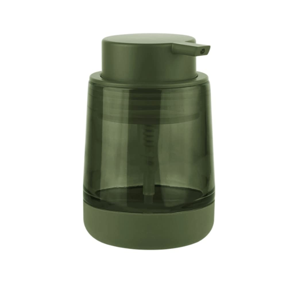 JCJNSL 10 oz Clear Glass Soap Dispenser - Press-Type Liquid Hand Soap Pump for Bathroom, Kitchen & Sink | Eco-Friendly & Versatile (Green) - Perfect for Home, Office & Restaurant Use