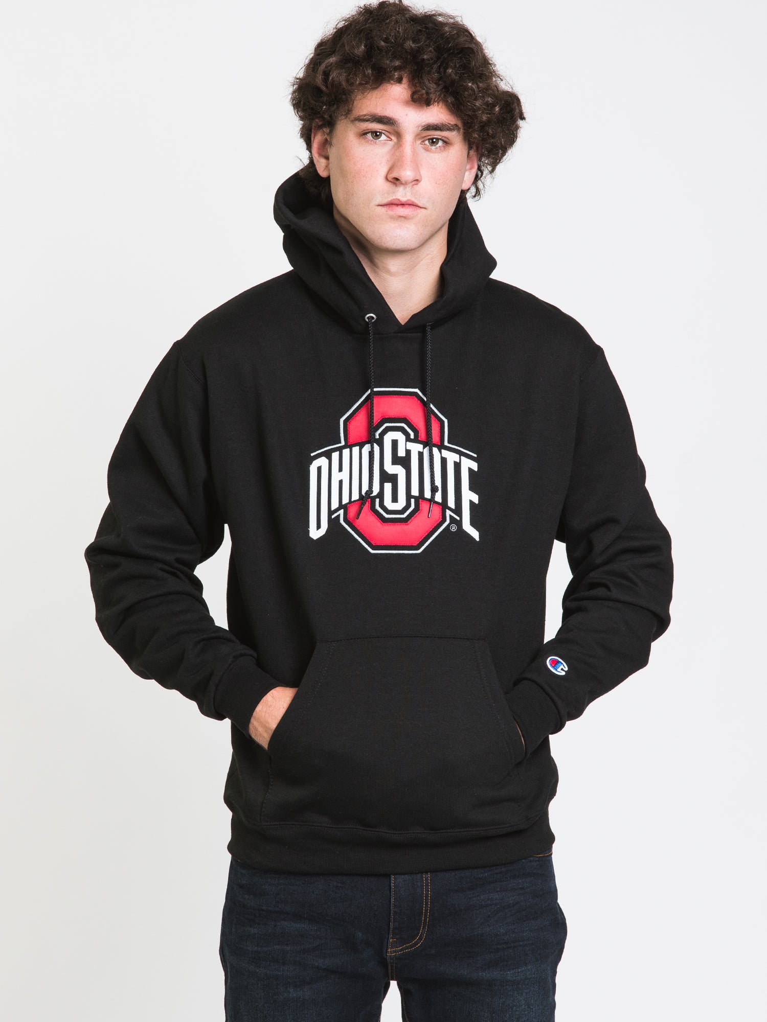 Champion Eco Powerblend Ohio State Hoodie - Soft & Sustainable Cotton Blend Sweatshirt for Men & Women - Perfect for Casual Wear, Gym, and Outdoor Activities
