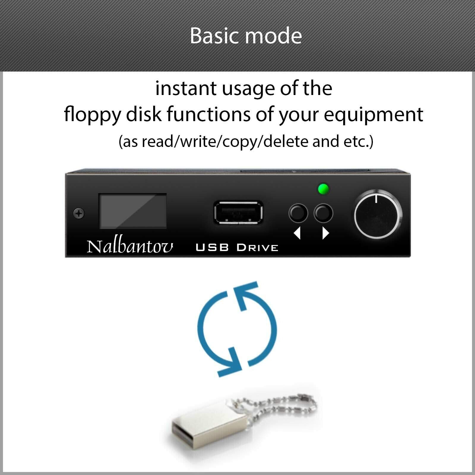 USB Floppy Drive Emulator Nalbantov N-Drive eXtreme - Compatible with Yamaha DKC55, DKC55CD, DKC60RCD - Perfect for Vintage Yamaha Keyboard Disk Drive Replacement & Music Production