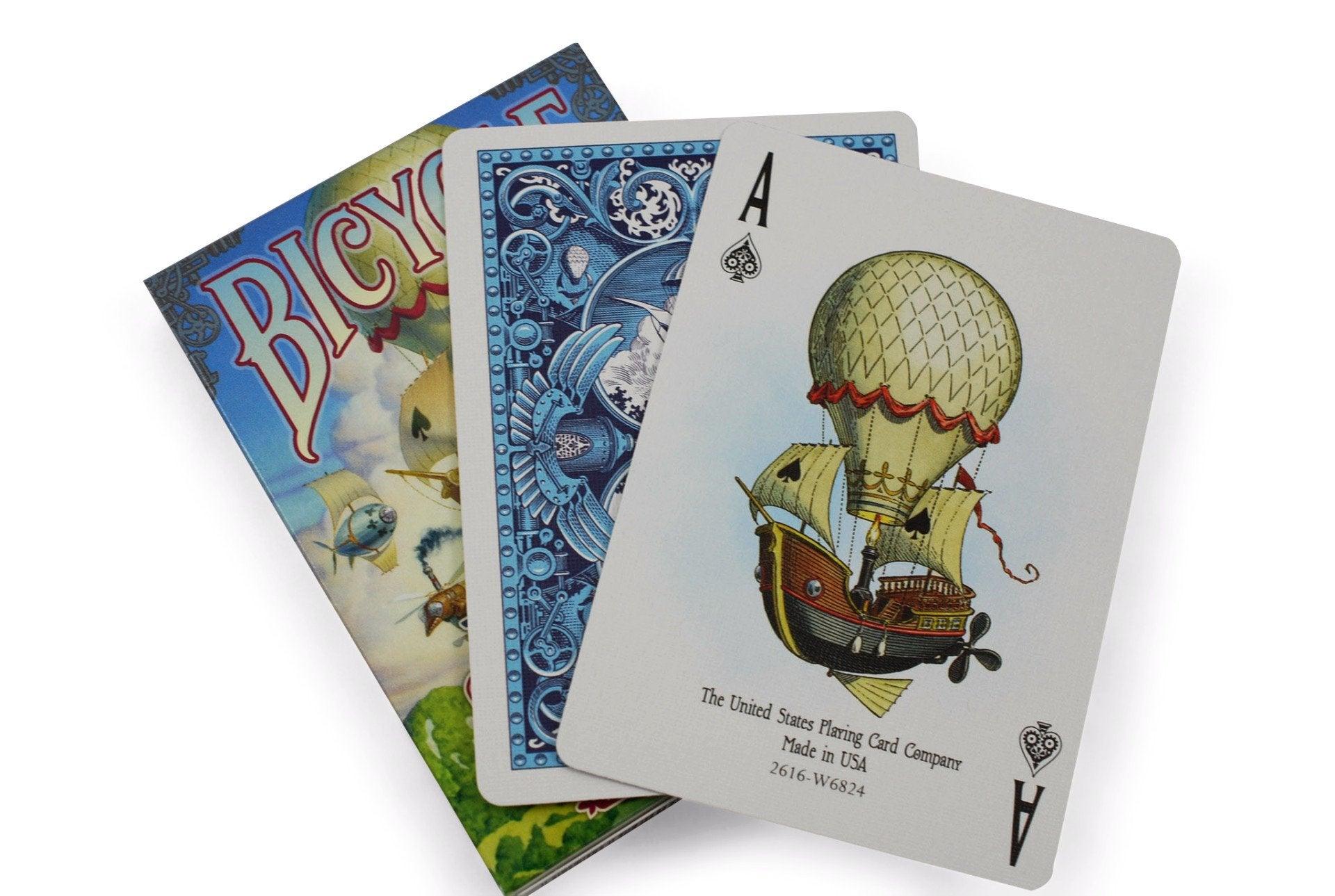 Bicycle® Flying Machines Playing Cards - Premium Deck for Magic Tricks, Cardistry & Poker Games - Perfect for Magicians, Card Enthusiasts & Game Nights