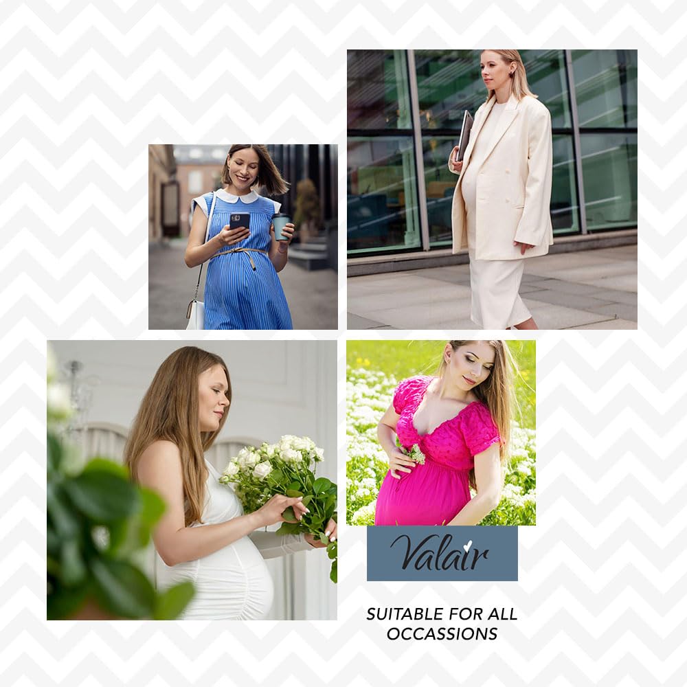 Valair Maternity Full Slip for Pregnant Women - Soft Cotton/Lycra Top & Comfortable Nylon Bottom - Perfect for Everyday Wear, Work & Special Occasions