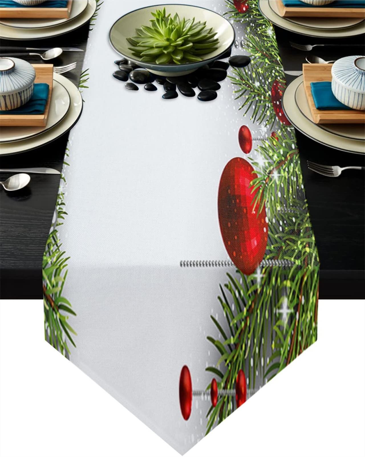 Nutcracker Soldier Christmas Table Runner - 36x183cm Holiday Dining Decor for Home, Party & Wedding - Festive Kitchen Accessories & Table Decorations (Color: 4) - Perfect for Christmas Dinners, Holiday Gatherings & Seasonal Home Decor