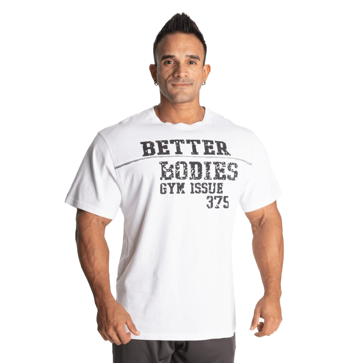 Better Bodies Union Original Tee - Premium Cotton Men's T-Shirt in White | Casual Wear, Street Style & Everyday Comfort