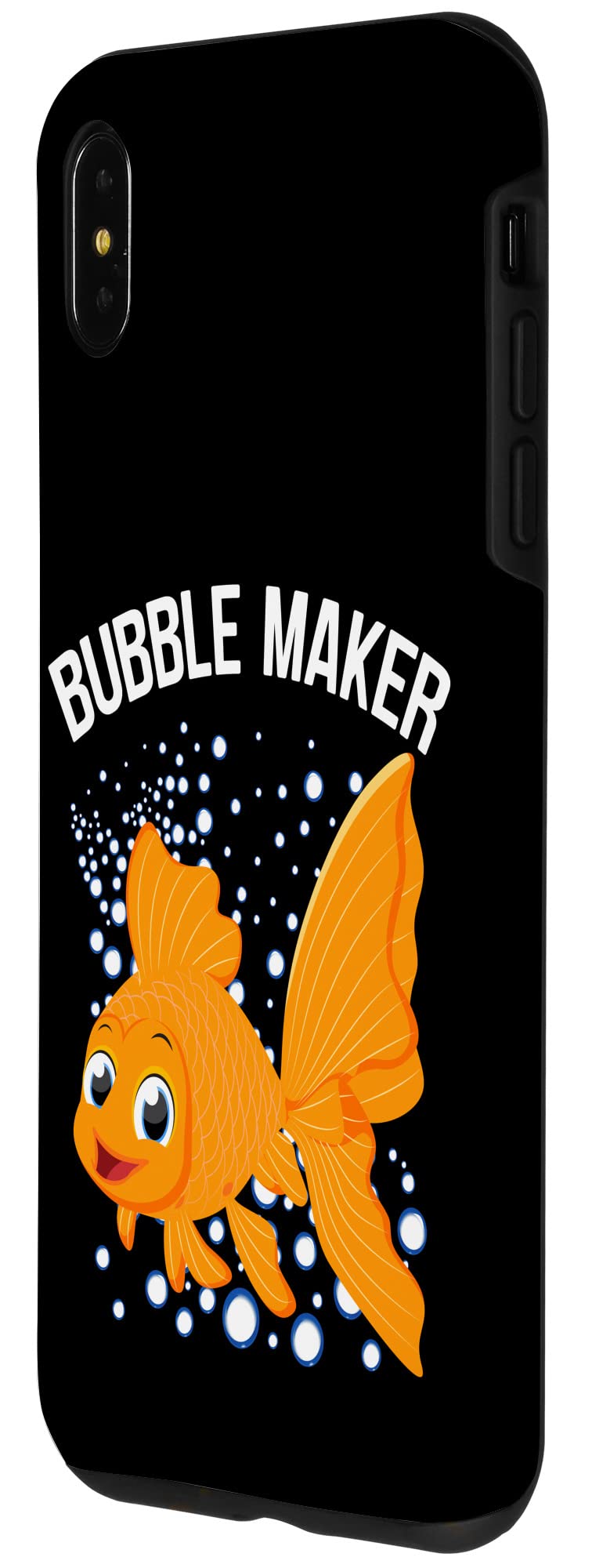 iPhone XS Max Bubble Maker Case - Cute Goldfish Design for Pet Lovers