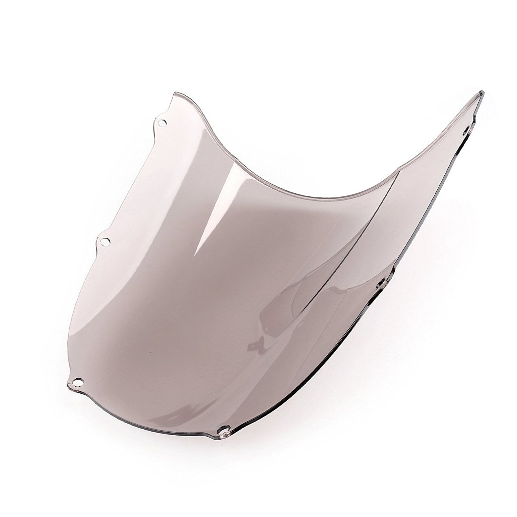 Ninja ZX6R 1998-1999 Double Bubble Windscreen Windshield (Smoke) - High-Performance Motorcycle Wind Protection for Sport Riding & Touring