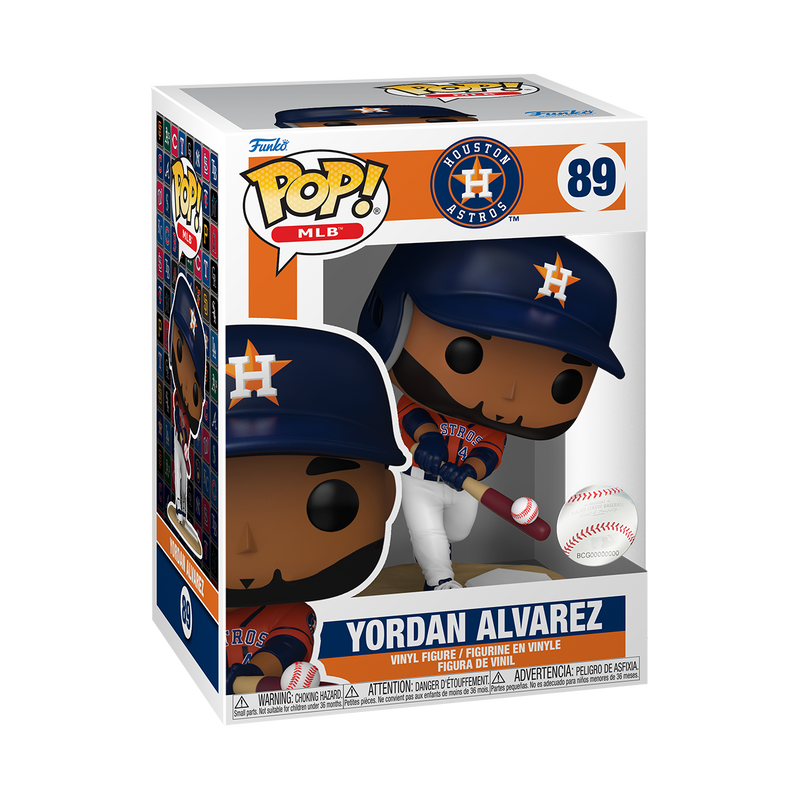 Yordan Alvarez Funko Pop MLB 89 with Protector Case - Houston Astros Baseball Collectible for Fans & Display at Home or Office