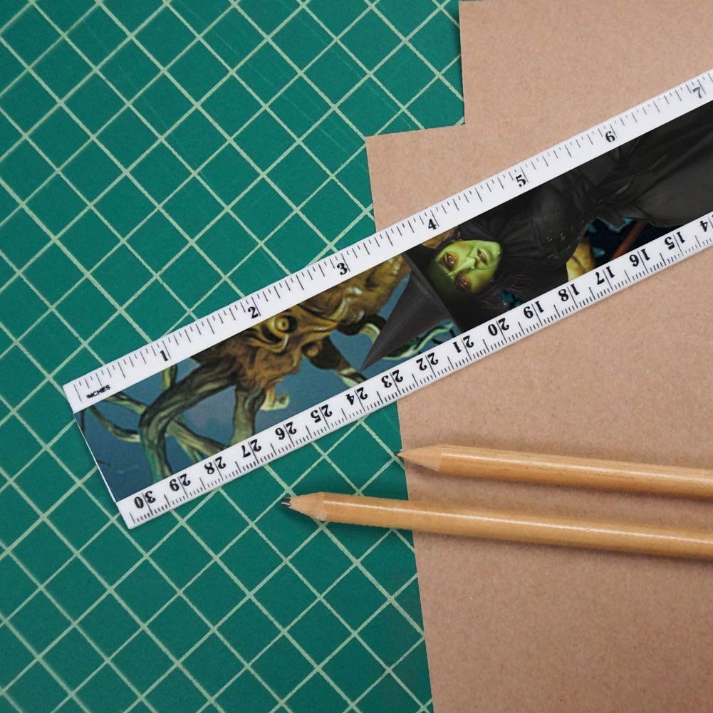 Wizard of Oz Wicked Witch Character 12 Inch Plastic Ruler with Standard & Metric Measurements - Perfect for School, Office & Collectible Display
