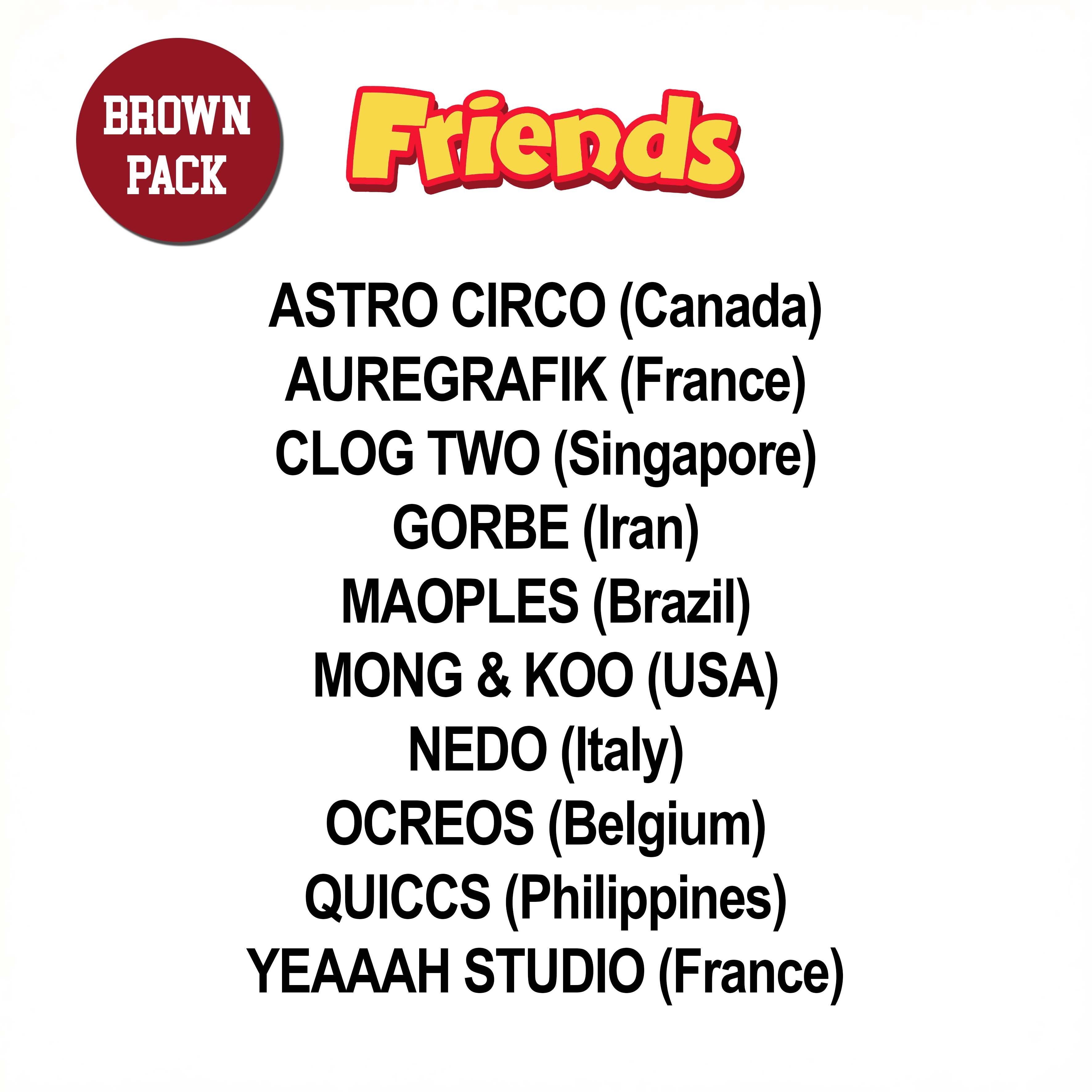 Hentitan and Friends Brown Sticker Pack - 50 Unique Vinyl Decals for Laptops, Water Bottles & DIY Crafts - Perfect for Scrapbooking, Journaling & Personalizing Accessories