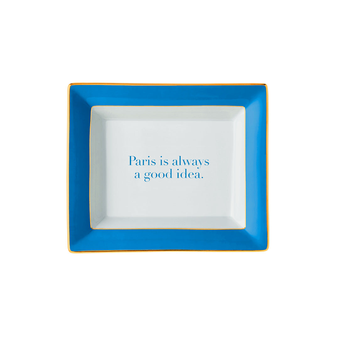 Paris Repartee Tray - Elegant Decorative Serving Tray for Coffee Table, Dining & Home Decor | Perfect for Entertaining Guests, Displaying Treats & Organizing Essentials