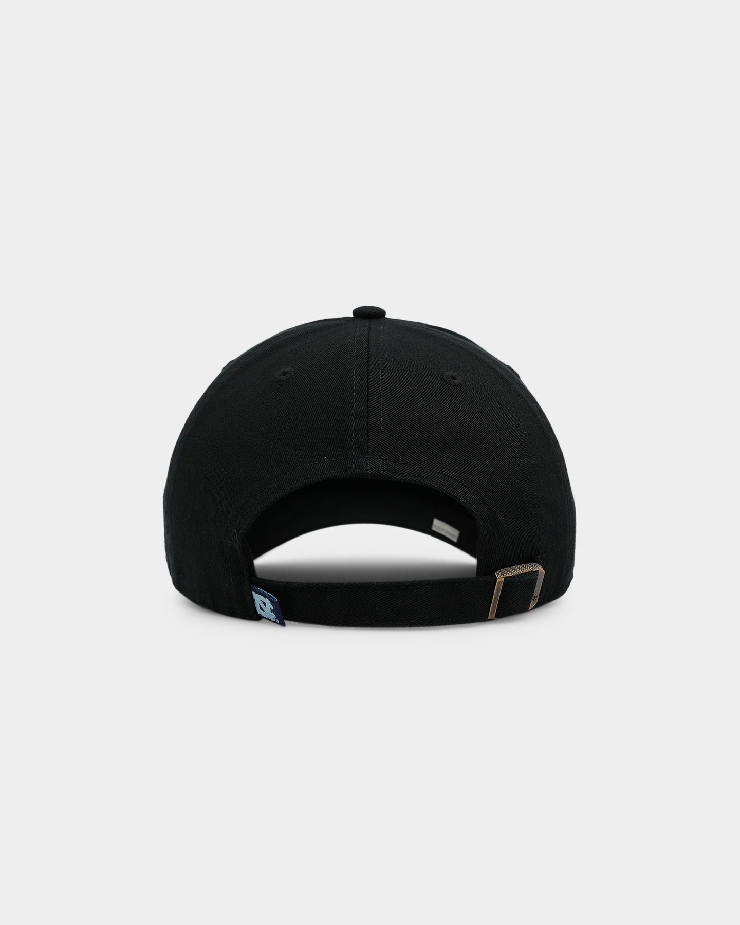 47 Brand UNC Tar Heels '47 Clean Up Adjustable Strapback Hat - Black NCAA College Basketball Fan Cap for Men and Women - Perfect for Game Day, Tailgating and Casual Wear
