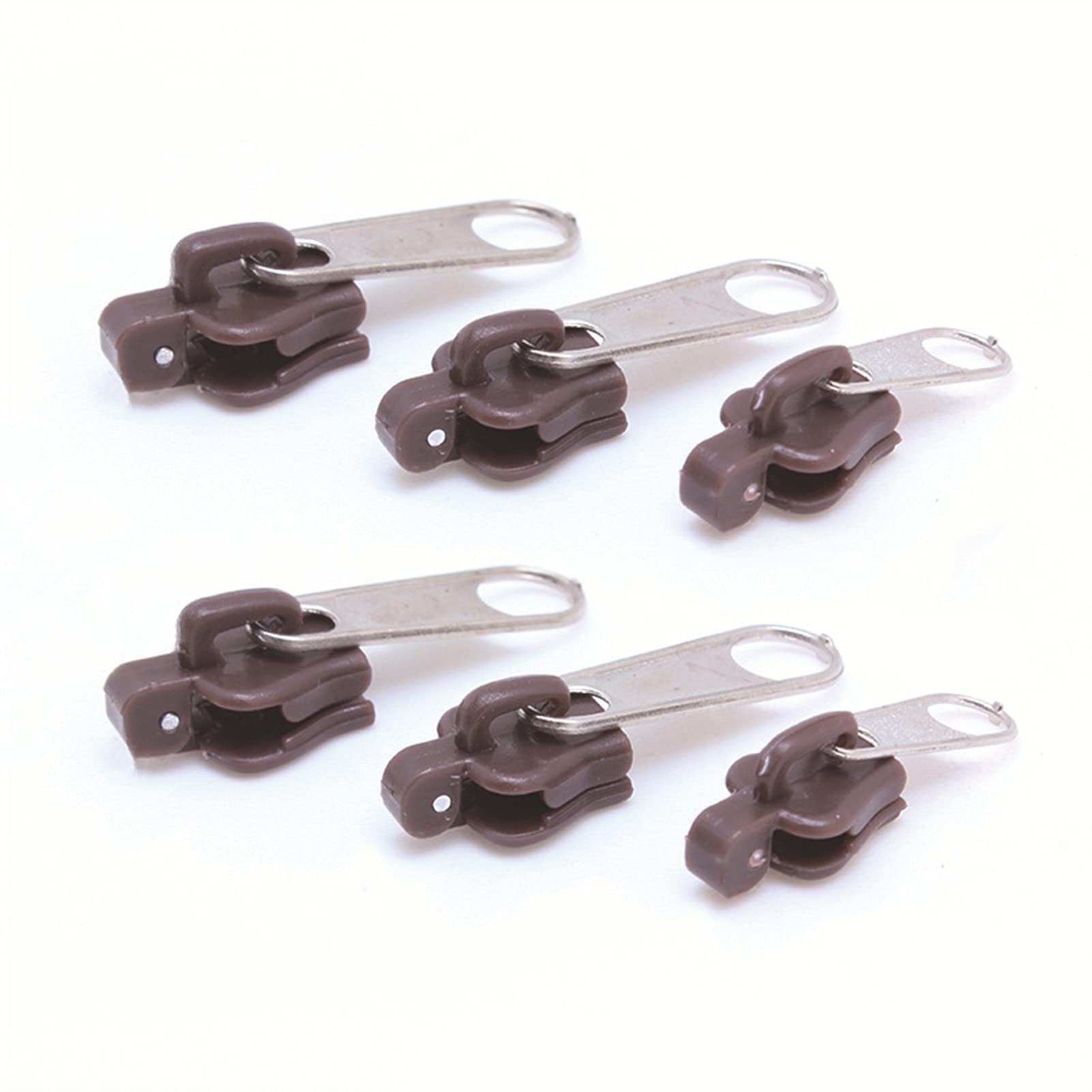 Zkenshan 6Pcs Universal Zipper Repair Kit - 3 Sizes Instant Fix Replacement Sliders for Broken Zippers, Durable Zip Teeth Rescue for Jackets, Bags, Pants & Clothing (Color: A) - Perfect for Travel, Outdoor Gear & DIY Sewing Projects