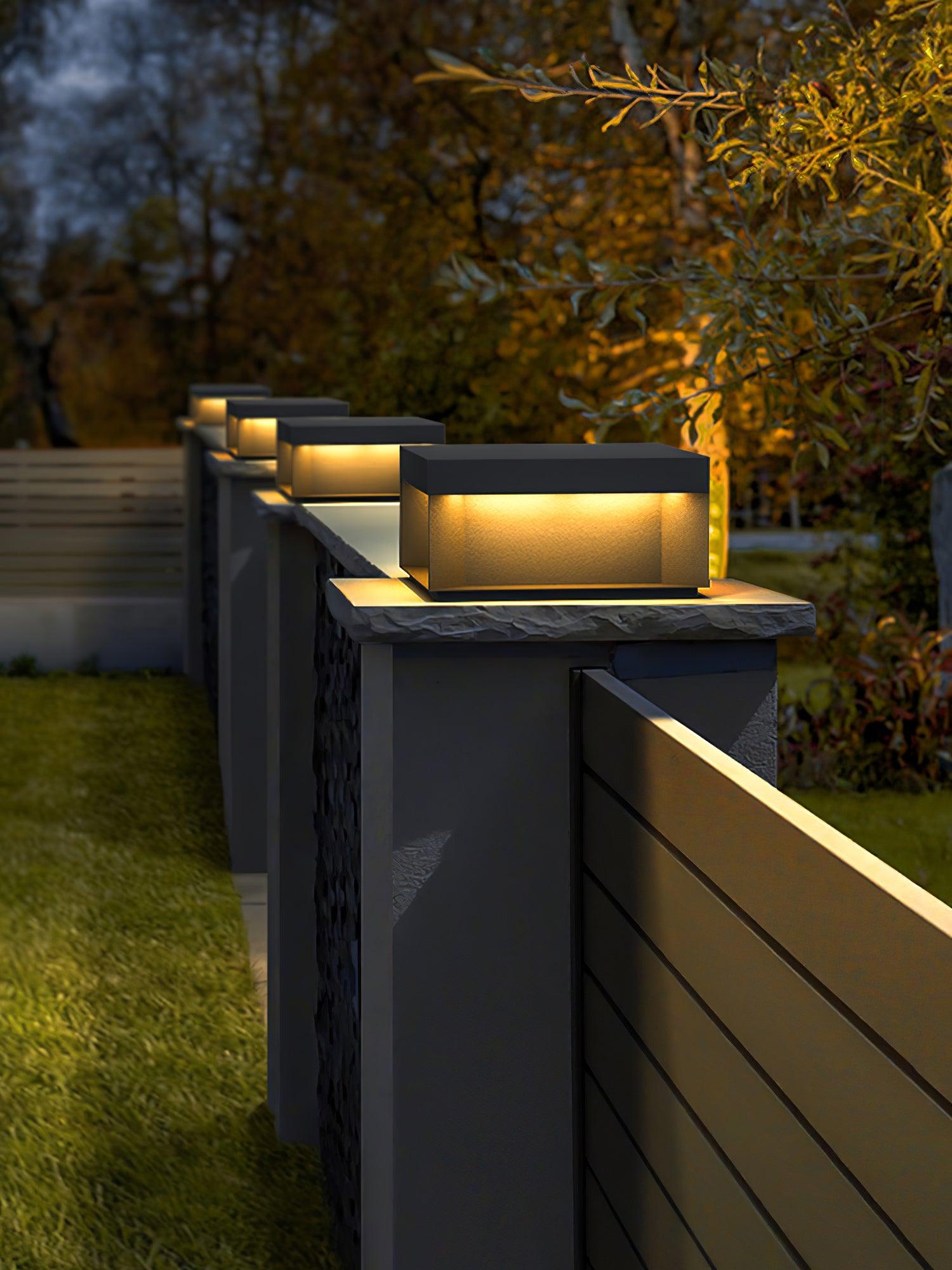 Black Box Outdoor Post Light - Durable Weatherproof LED Exterior Light for Garden, Patio, and Driveway Lighting